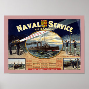 Naval Service of Canada (canvas) Poster