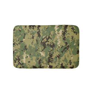 Naval Woodland Camouflage Bath Mat
