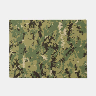 Naval Woodland Camouflage Doormat