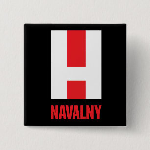 NAVALNY! 15 CM SQUARE BADGE