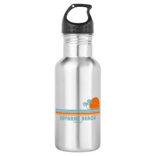 Navarre Beach Florida Sun Palm Trees 532 Ml Water Bottle
