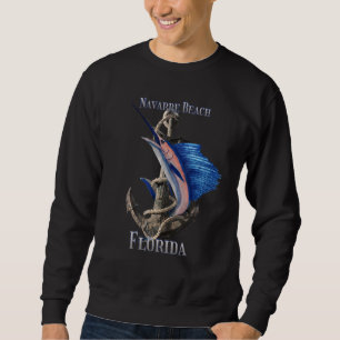 Navarre Beach Florida Swordfish Marlin Ocean Fishi Sweatshirt