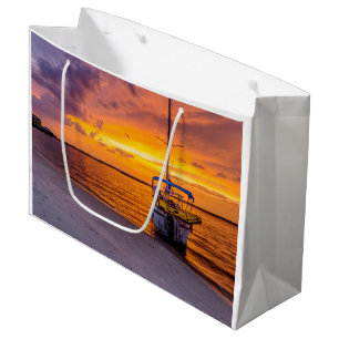 Navarre Florida Fire Sunset Large Gift Bag