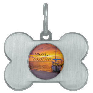 Navarre Florida Fire Sunset Pet Tag
