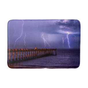 Navarre Florida Lightning Storm Bath Mat