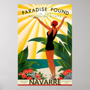 Navarre Florida Santa Rosa County Travel Poster