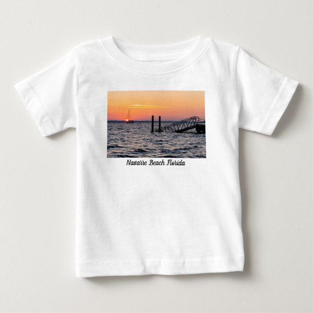 Navarre Florida Santa Rosa Sunrise Baby Toddler T-Shirt (Front)