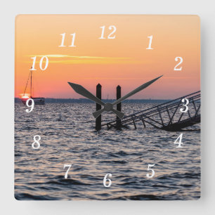 Navarre Florida Santa Rosa Sunrise Wall Clock
