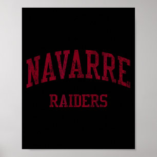 Navarre high school hs navarre fl vintage sports poster