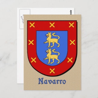 Navarro Ancestral Heraldic Shield Postcard