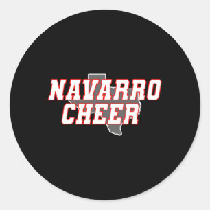 Navarro Cheer Texas Classic Round Sticker