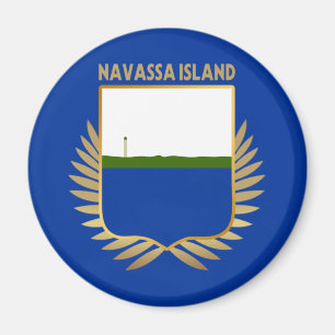 Navassa Island Flag Shield Magnet