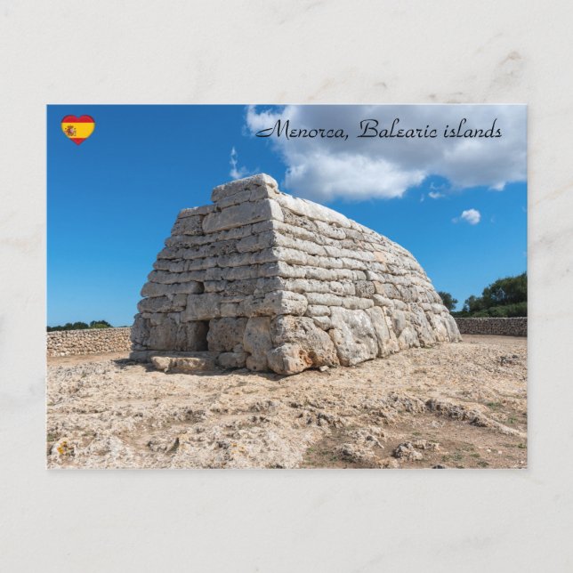 Naveta des Tudons, Prehistoric Tomb - Menorca Postcard (Front)