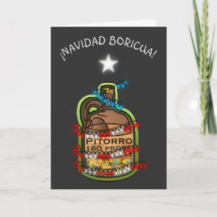 Navidad Boricua Puerto Rico Merry Xmas Holiday Card