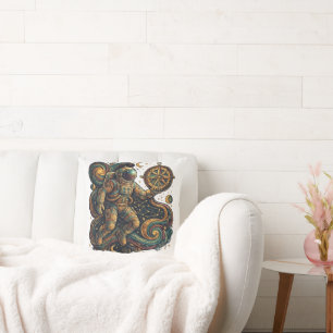Navigate the Stars – Inspirational Cosmic Cushion