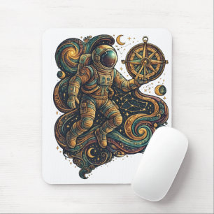 Navigate the Stars – Inspirational Cosmic  Mouse Pad