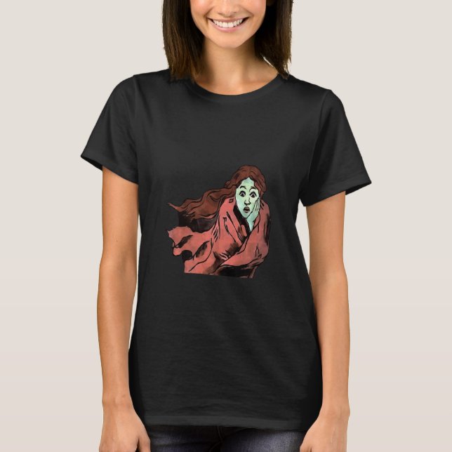 Navigating Trauma Face Of Fear Vector Art Premium T-Shirt (Front)