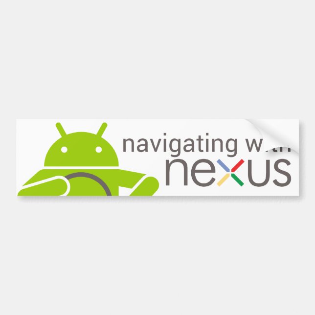 Navigating with NEXUS, Android Bumper Sticker (Front)