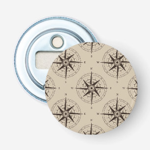 Navigation Compass Pattern Bottle Opener