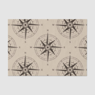 Navigation Compass Pattern Tissue Paper