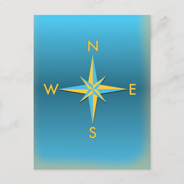 Navigation Compass Postcard (Front)