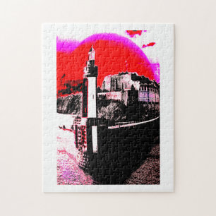 Navigation light art jigsaw puzzle