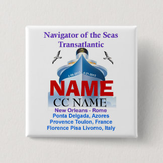 NAVIGATOR OF THE SEAS NAME TAG BUTTON