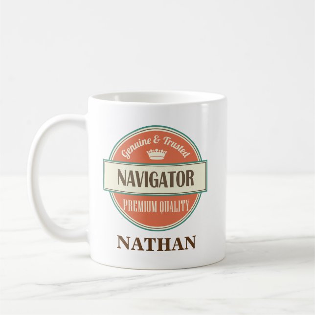Navigator Personalised Office Mug Gift (Left)