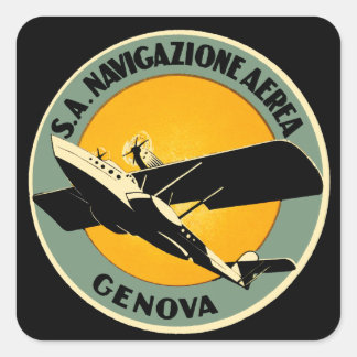 Navigazione Aerea ~ Genova Square Sticker