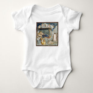 Navitity (Birth of Jesus Christ) (by Giotto) Baby Bodysuit
