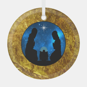 Navitiy  glass tree decoration