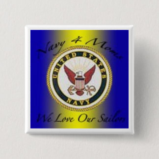 navy4moms 15 cm square badge