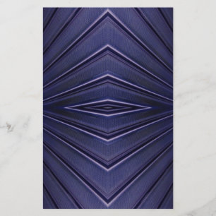 Navy Abstract Pattern Stationery