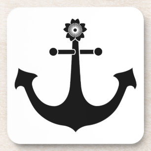 Navy anchor coaster