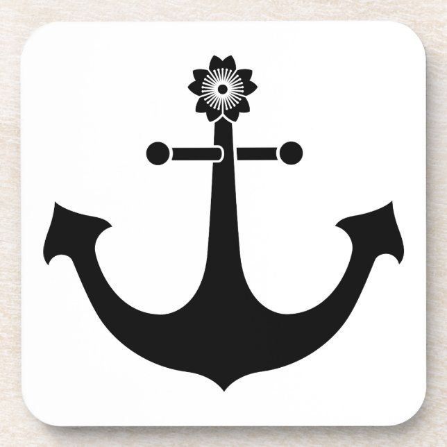 Navy anchor coaster (Front)