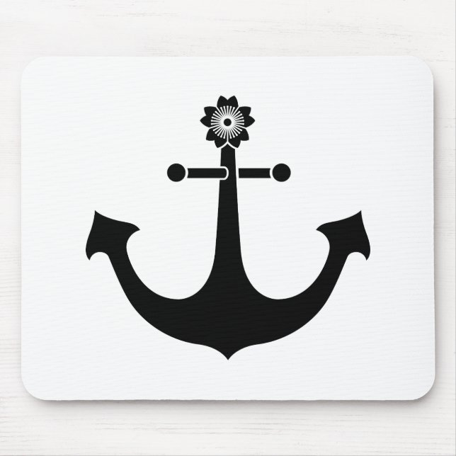 Navy anchor mouse pad (Front)