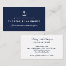 Navy Anchor & Rope Nautical Property Rental