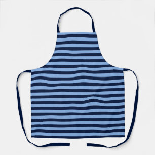Navy and Denim blue stripes Apron