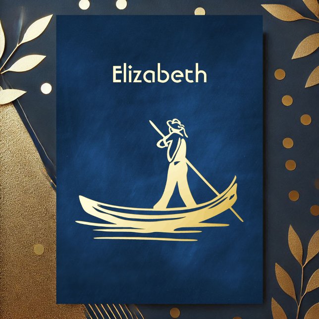  Navy and Gold Italian Wine Bridal Shower (Navy and Gold Italian Wine Bridal Shower Foil Invitation)