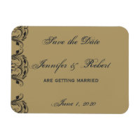 Navy and Gold Masquerade Save the Date