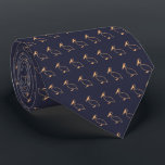Navy and Goldenrod Pelicans Unique Pattern Tie<br><div class="desc">Navy and Goldenrod Pelicans Unique Pattern</div>