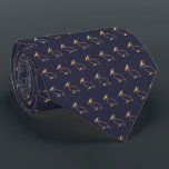 Navy and Goldenrod Pelicans Unique Pattern Tie<br><div class="desc">Navy and Goldenrod Pelicans Unique Pattern</div>