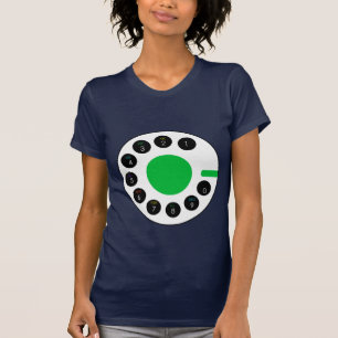 Navy and Green Call telephone preppy Mod Tee