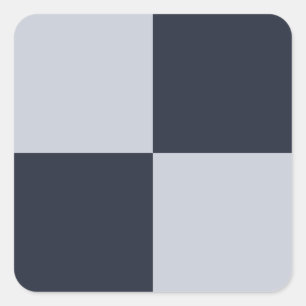Navy and Grey Rectangles Square Sticker