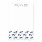 Navy and Hunter Galloping Horses Pattern