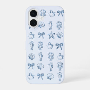 Navy and light blue phone case summer