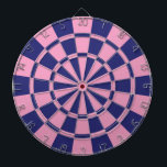 Navy And Pink Dartboard<br><div class="desc">Navy And Pink Dart Board</div>