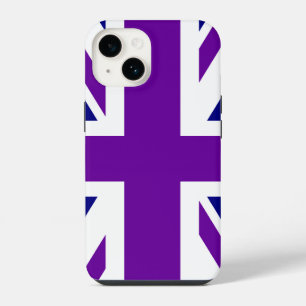 Navy and Purple Union Jack iPhone 14 Case