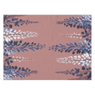 Navy and Rose Wisteria Elegance Tablecloth