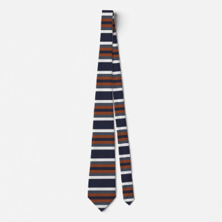 Navy and Rust Stripes II A Tie